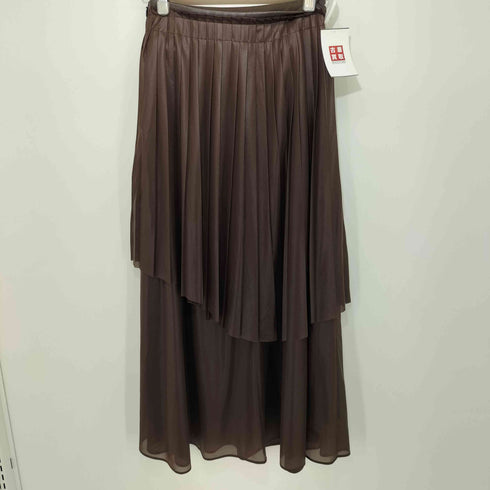 レイビームス Ray BEAMS RBS シアー チンツ アシンメトリー プリーツ スカート レディース JPN:0