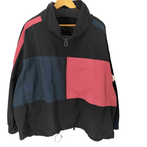 アーバン レヴィヴォ URBAN REVIVO ナイロン ジップアップ ジャケット 裾ドローコード メンズ JPN:L