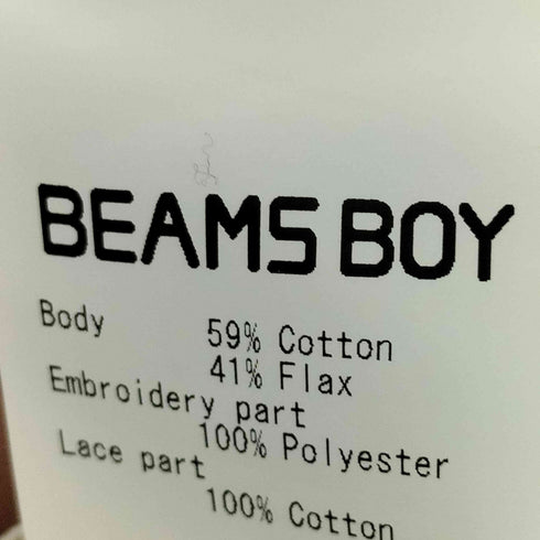 ビームスボーイ BEAMS BOY コットン リネン ギャザー ボレロ レディース