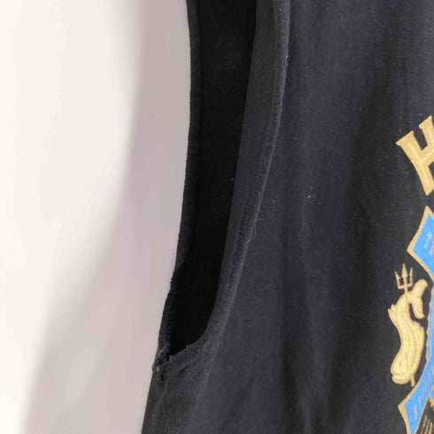 ヘインズ Hanes 企業プリント ノースリーブ クルーネック Tシャツ メンズ import:L