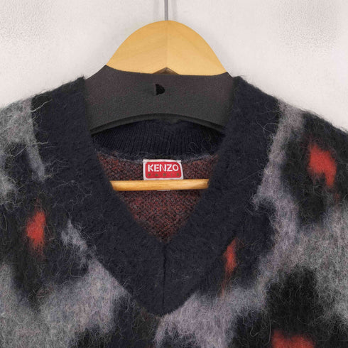 ケンゾーパリス KENZO PARIS HANA LEOPARD フラワー レオパード ニット セーター メンズ JPN:L