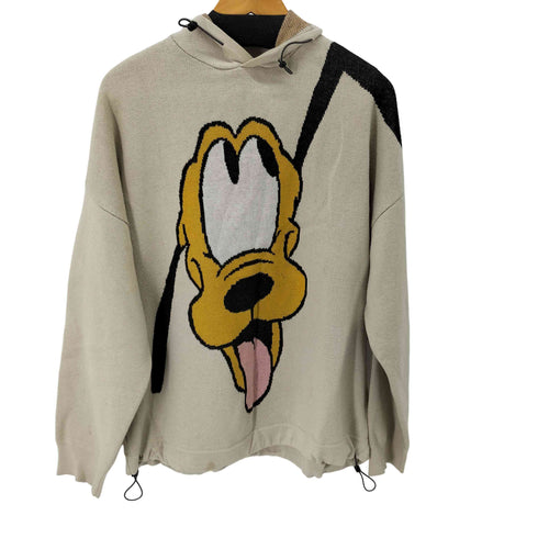 アーバン レヴィヴォ URBAN REVIVO キャラクター パーカー 裾ドローコード メンズ JPN:L