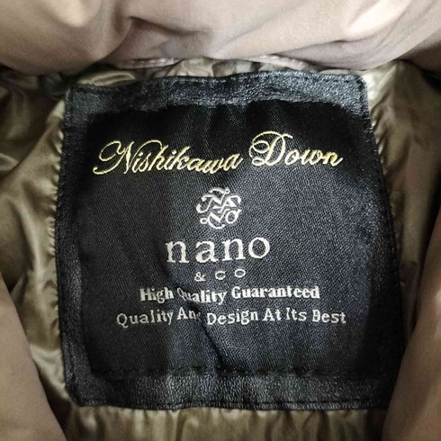 ナノユニバース NANO universe 西川ダウン POLAND DOWN ナイロン G2 ダウンジャケット メンズ JPN:S