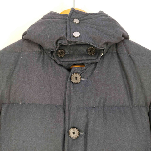 ランバンオンブルー LANVIN en Bleu フーデッド ダウンジャケット メンズ 46