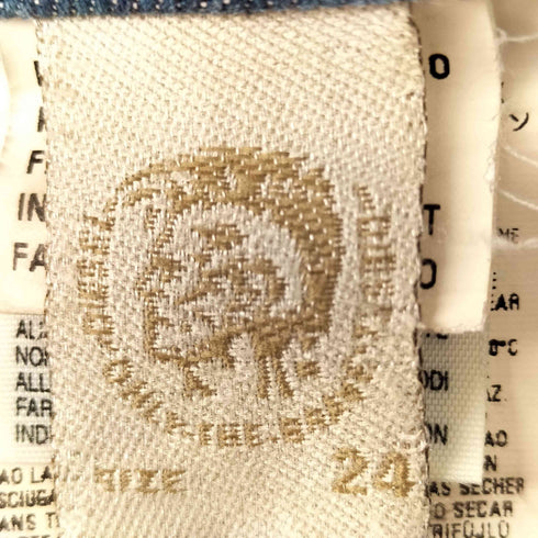 ディーゼルインダストリー Diesel Industry y2k 刺繍 ローライズ スキニーデニムパンツ レディース W24 L30