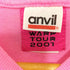 アンビル Anvil WARP TOUR 2001 ショートスリーブ アーティスト クルーネックTシャツ レディース JPN:S