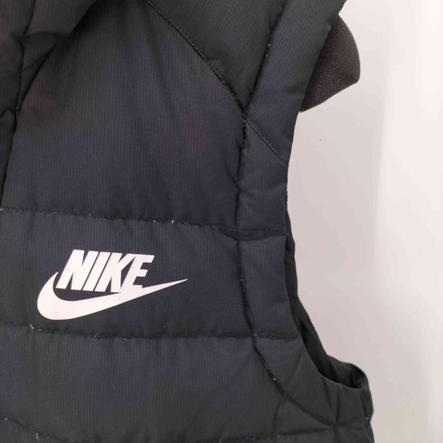 ナイキ NIKE LOGO PRINT HOODED DOWN VEST ロゴプリントフーデッドダウンべスト メンズ JPN:L