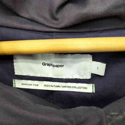 グラフペーパー Graphpaper 23AW Pigment Drill Oversized Hooded Coat メンズ JPN:1