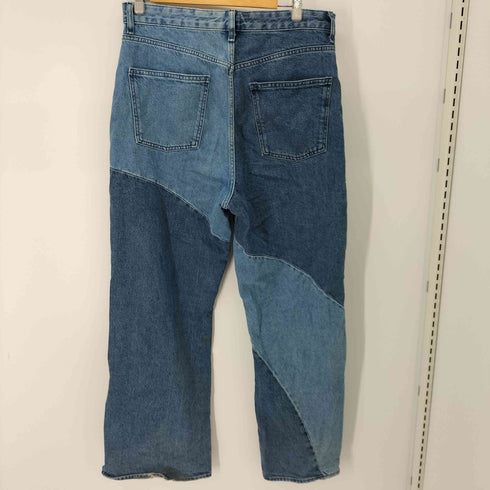 ベルシュカ BERSHKA Jean denim 90’s wide leg contraste パネルドバギーデニム メンズ 42