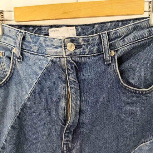 ベルシュカ BERSHKA Jean denim 90’s wide leg contraste パネルドバギーデニム メンズ 42