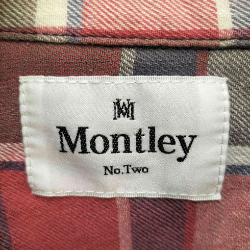 モーレー Montley 襟刺繍L/Sシャツ メンズ
