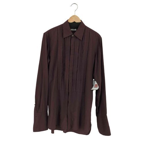 ドリスヴァンノッテン DRIES VAN NOTEN ピンタック レギュラーカラーシャツ メンズ EUR:48