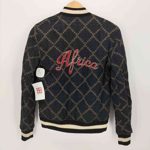 イザベルマランエトワール ISABEL MARANT ETOILE 総柄 AFRICA 刺繍 リバーシブル 中綿 スタジャン レディース FR:36