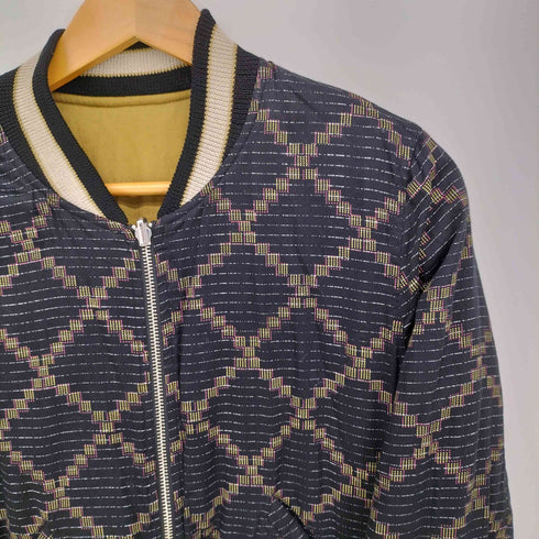 イザベルマランエトワール ISABEL MARANT ETOILE 総柄 AFRICA 刺繍 リバーシブル 中綿 スタジャン レディース FR:36
