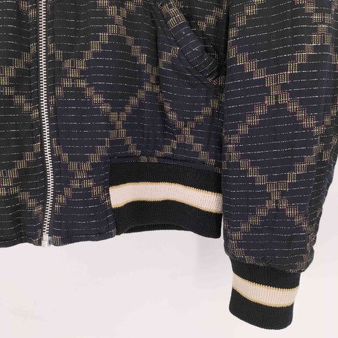 イザベルマランエトワール ISABEL MARANT ETOILE 総柄 AFRICA 刺繍 リバーシブル 中綿 スタジャン レディース FR:36