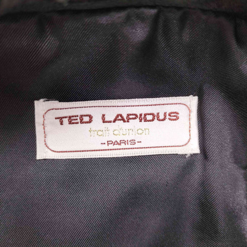 TED LAPIDUS キルティングライナー付き 牛革 カウレザー ショールカラー ダブルブレスト ハーフコート メンズ