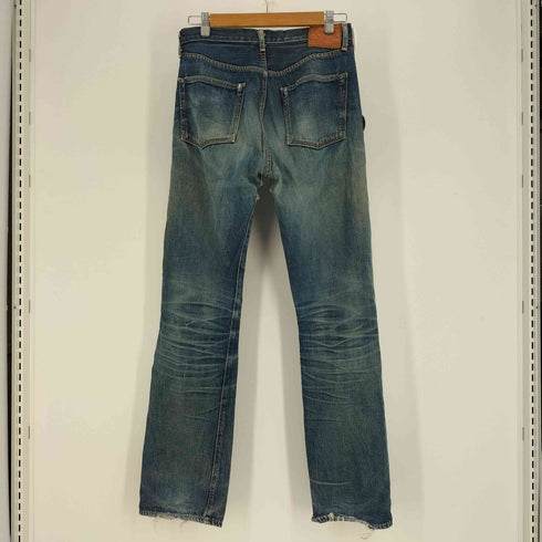 リーバイスヴィンテージクロージング Levis Vintage Clothing 大戦モデル 1944 モデル 復刻 日本製 S501XX ビッグE 赤耳 月桂樹ボタン ボタン裏 J22 刻印 クラッシュ ダメージ ストレート デニム パンツ メンズ W:32 L:36
