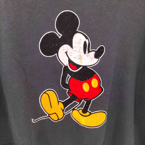 80S MADE IN USA フロッキーキャラクタープリント ラグランスウェット メンズ import:L