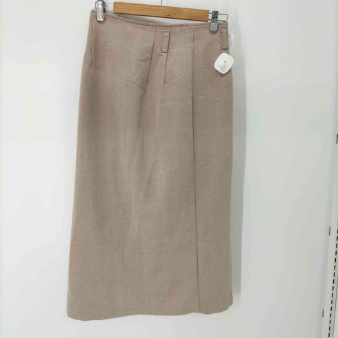 フロントボタンレーヨンスカート レディース W68-72