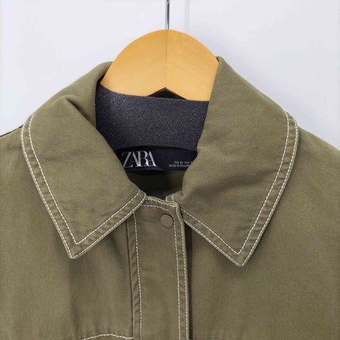 ザラ ZARA ステッチデザインクロップドジャケット レディース import:XS
