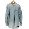 ラルフローレン RALPH LAUREN 90s the big shirt 裾ポニー刺繍 バンドカラーデニムシャツ メンズ import:M