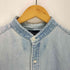 ラルフローレン RALPH LAUREN 90s the big shirt 裾ポニー刺繍 バンドカラーデニムシャツ メンズ import:M