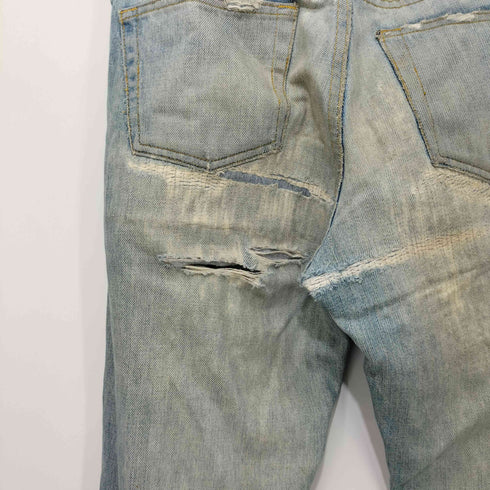 ヘルムートラング HELMUT LANG ダメージ ストレートデニムパンツ メンズ US:30-31