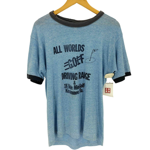スポーツウエア Sportswear 70~80s プリントリンガーTシャツ メンズ import:XL