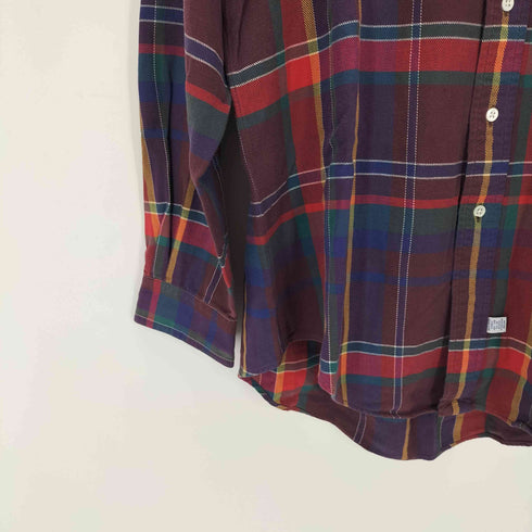 ラルフローレン RALPH LAUREN 90s ポニー刺繍 ボタンダウンチェックシャツ メンズ import:M