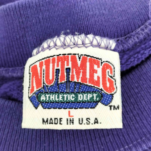ナツメグ NUTMEG USA製 Washington college スウェット メンズ JPN:L