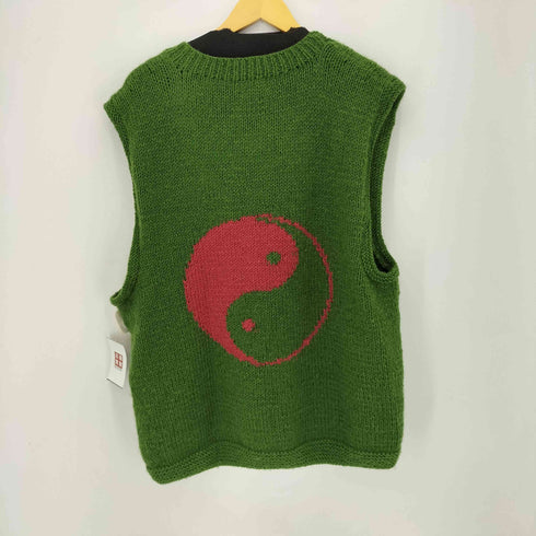 MCMACHAN WOOLEN ネパール製 陰陽ニットベスト メンズ