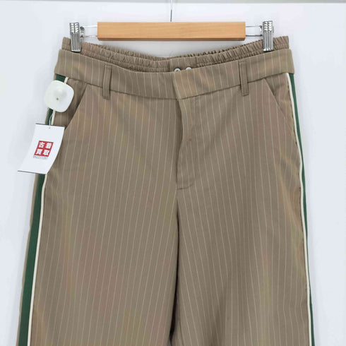 ザラ ZARA PINSTRIPE TROUSERS WITH BOXER DETAIL レディース JPN:M