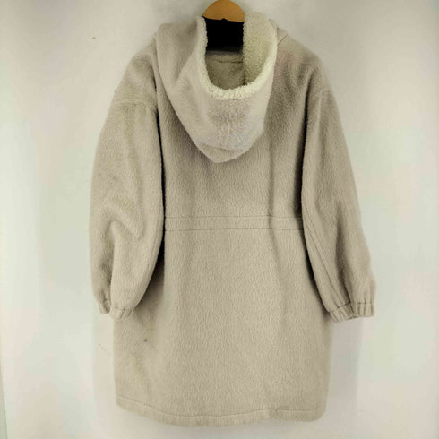 マジェスティックレゴン MAJESTIC LEGON ウール混 フーデットファージャケット レディース JPN:M