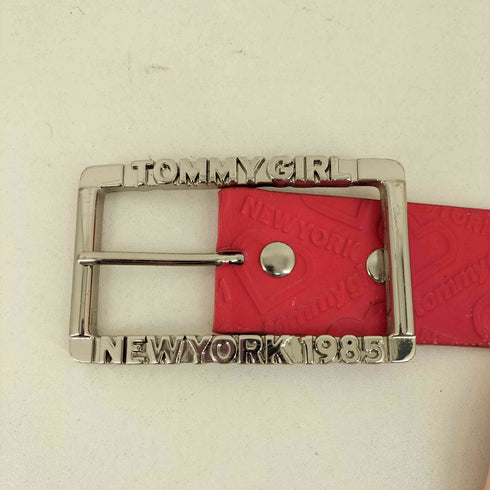 トミー TOMMY GIRL ハート ロゴ型押し ベルト レディース