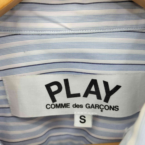 プレイコムデギャルソン PLAY COMME des GARCONS BLACK HEART L/S STRIPE SHIRT メンズ JPN:S