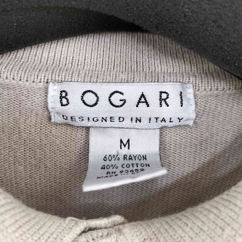 BOGARI レーヨン混 ニットポロ レディース JPN:M