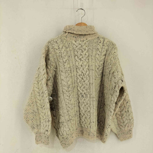 CAPTAIN SEBRA 英国製 ネップ タートルネック アランニット メンズ import:XL