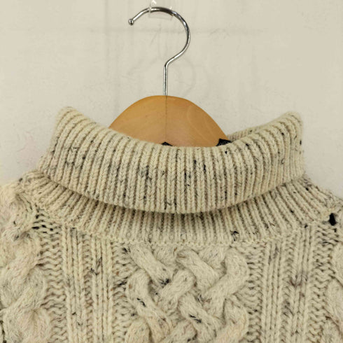 CAPTAIN SEBRA 英国製 ネップ タートルネック アランニット メンズ import:XL