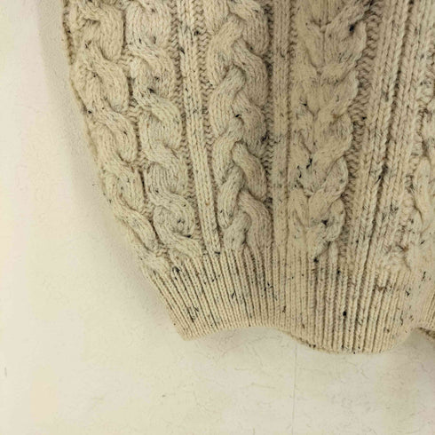 CAPTAIN SEBRA 英国製 ネップ タートルネック アランニット メンズ import:XL