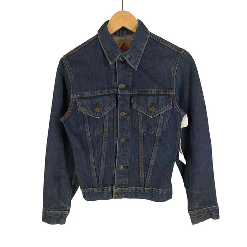 リーバイス Levis 70-80S USA製 デニムトラッカージャケット 70805-0217 BIGE ボタン裏525 濃紺 レディース 16