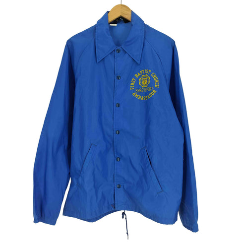 チャンピオン Champion 70S ランダグ FIRST BAPTIST CHURCH ナイロン コーチジャケット メンズ import:M