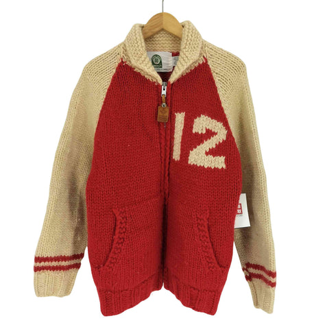カナディアンセーター CANADIAN SWEATER カナダ製 HAND KNIT ウール100% 12 フルジップ カウチン ニット ジャケット メンズ