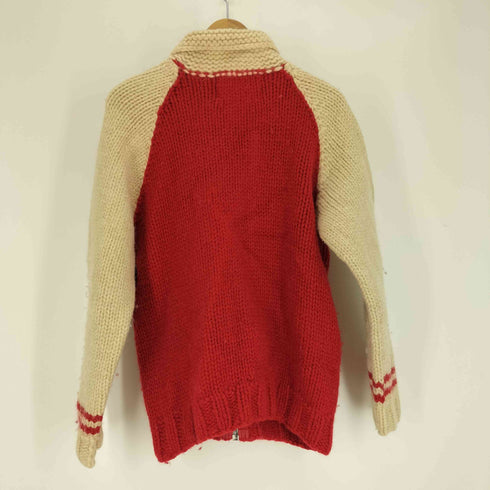 カナディアンセーター CANADIAN SWEATER カナダ製 HAND KNIT ウール100% 12 フルジップ カウチン ニット ジャケット メンズ