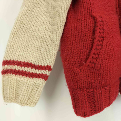 カナディアンセーター CANADIAN SWEATER カナダ製 HAND KNIT ウール100% 12 フルジップ カウチン ニット ジャケット メンズ