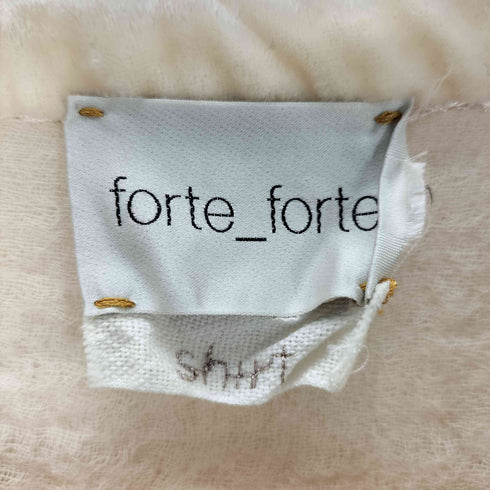 フォルテフォルテ forte forte シルクタッセル ウールガーゼブラウス レディース JPN:1