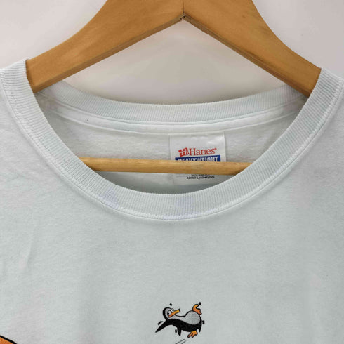ヘインズ Hanes フロントプリント ペンギン Tシャツ メンズ import:L