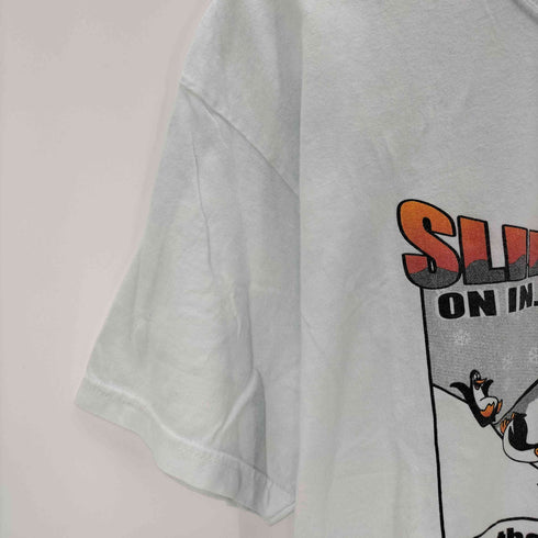 ヘインズ Hanes フロントプリント ペンギン Tシャツ メンズ import:L