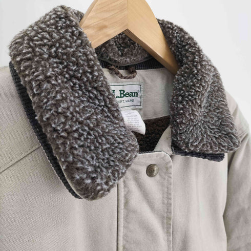エルエルビーン L.L.Bean 70-80S USA製 2重襟 裏地ボア ダック地 カバーオール ハンティング ジャケット ユニセックス メンズ import:S