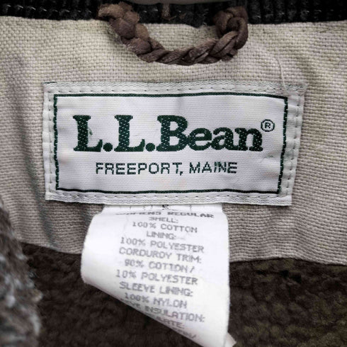 エルエルビーン L.L.Bean 70-80S USA製 2重襟 裏地ボア ダック地 カバーオール ハンティング ジャケット ユニセックス メンズ import:S