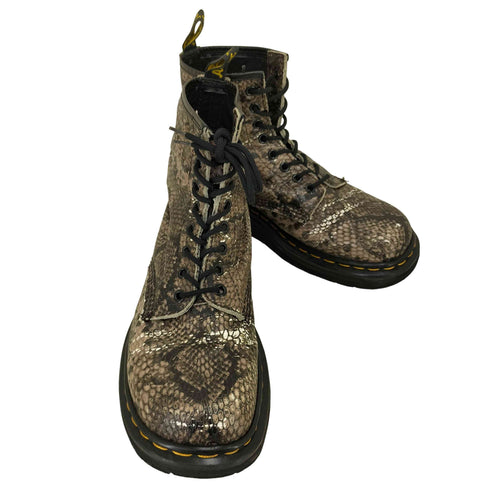 ドクターマーチン Dr.Martens 英国製 8ホールパイソン柄レースアップブーツ メンズ 7